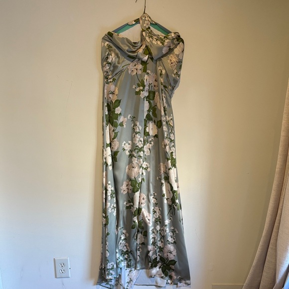 Reformation Green Silk Veria Dress - Picture 9 of 10